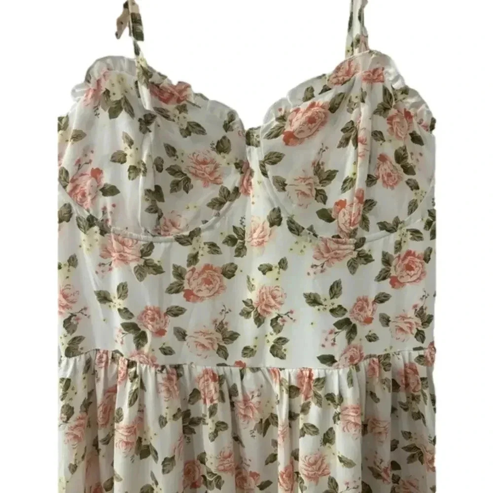 WEST OF MELROSE Womens Floral Maxi Dress Size L